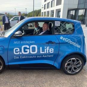 Testfahrt mit dem Auto E.Go Mobile 