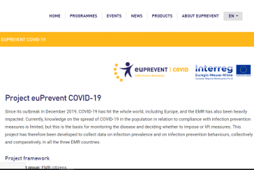 euPrevent COVID website